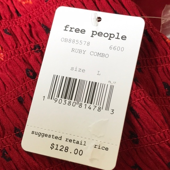 FREE PEOPLE RUBY  COMBO MINI DRESS - Picture 8 of 8